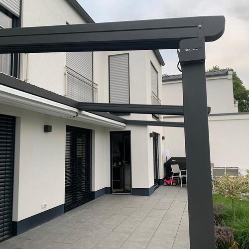 Pergola Seitenansicht offen