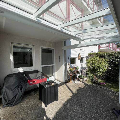 Terrassenüberdachung Innenansicht