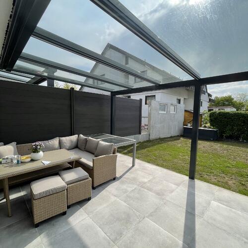 Terrassenüberdachung Murano Integrale Innenansicht