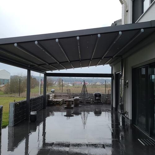 Pergola Seitenansicht geschlossen